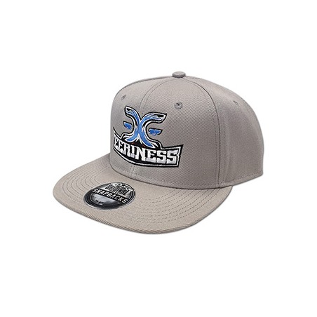 EERINESS snapback, šedá, vyšité logo