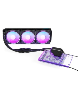 Alphacool Eiswolf 2 AIO Karta graficzna Chłodnica cieczy all-in-one 12 cm Czarny, Przezroczysty 1 szt.