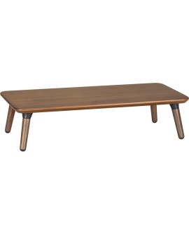 Drewniana podstawka pod monitor / laptop Maclean, (500x240x120mm), kolor czarny orzech, max. 20kg, MC-930