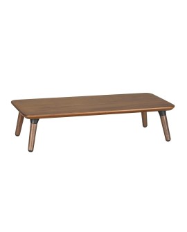 Drewniana podstawka pod monitor / laptop Maclean, (500x240x120mm), kolor czarny orzech, max. 20kg, MC-930