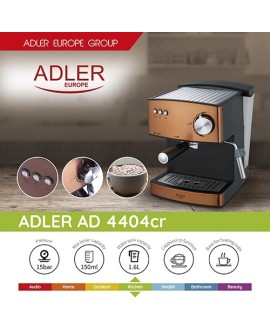 Ekspres ciśnieniowy Adler AD 4404cr (850W kolor miedziany)