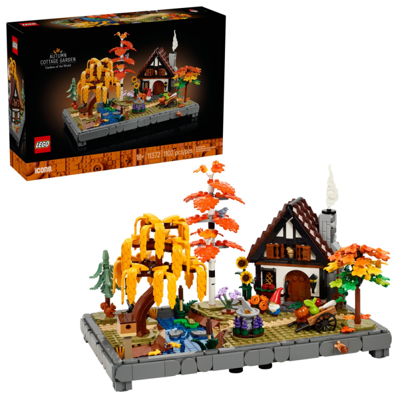 LEGO ICONS Jesienny ogród z chatką 11372
