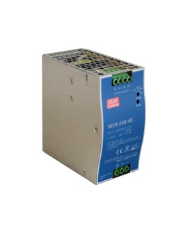 ZASILACZ IMPULSOWY NA SZYNĘ DIN MEAN WELL NDR-240-48 48V/240W/5A