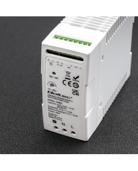 QOLTEC ZASILACZ NA SZYNĘ DIN Z FUNKCJĄ UPS | 40W