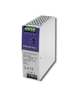 QOLTEC ZASILACZ NA SZYNĘ DIN PRZEMYSŁOWY | 150W | 24V | 6.25A