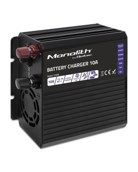 QOLTEC ŁADOWARKA DO AKUMULATORÓW MONOLITH LIFEPO4 AGM GEL SLA | 10A | 12V