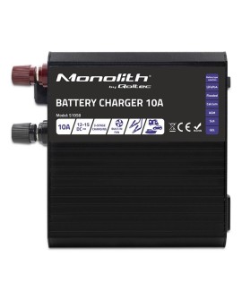 QOLTEC ŁADOWARKA DO AKUMULATORÓW MONOLITH LIFEPO4 AGM GEL SLA | 10A | 12V