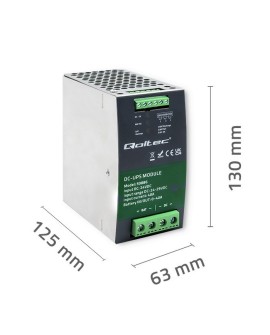 QOLTEC MODUŁ UPS DC NA SZYNĘ DIN | 40A | 24V