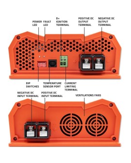 QOLTEC ŁADOWARKA DC-DC MONOLITH DO AKUMULATORÓW LIFEPO4 AGM 12V-12V | 20A | 250W