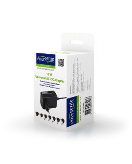 ENERGENIE UNIWERSALNY REGULOWANY 12W SIECIOWY ZASILACZ EG-MC-008 3V-12V + ZESTAW 7 KOŃCÓWEK