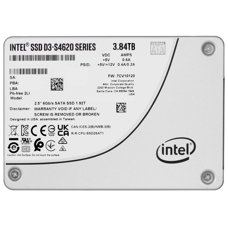 Dysk SSD Solidigm (Intel) S4620 3.84TB SATA 2.5" SSDSC2KG038TZ01 (DWPD up to 5)