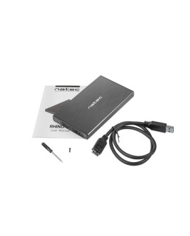 Obudowa NATEC Rhino GO NKZ-0941 (2.5" USB 3.0 Aluminium kolor czarny)
