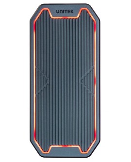 UNITEK OBUDOWA DYSKU USB-C M.2 SSD NVME/SATA, 10GBPS, RGB