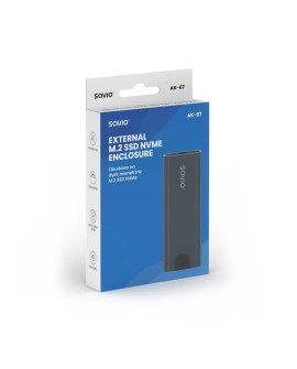SAVIO OBUDOWA NA DYSK ZEWN. M.2 SSD NVME, USB, AK-67