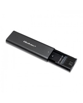 QOLTEC OBUDOWA DO DYSKÓW KIESZEŃ M.2 SATA SSD | NGFF | USB TYP C