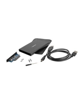 Obudowa na dysk NATEC Rhino NKZ-0275 (2.5" USB 2.0 Aluminium kolor czarny)