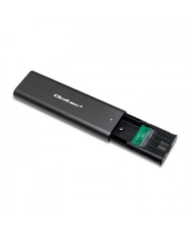 QOLTEC OBUDOWA DO DYSKÓW KIESZEŃ M.2 SATA SSD | NVME | USB TYP C