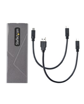 StarTech.com M2-USB-C-NVME-SATA obudowa do dysków twardych Obudowa SSD Szary M.2