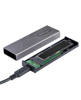 StarTech.com M2-USB-C-NVME-SATA obudowa do dysków twardych Obudowa SSD Szary M.2