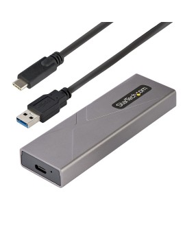 StarTech.com M2-USB-C-NVME-SATA obudowa do dysków twardych Obudowa SSD Szary M.2