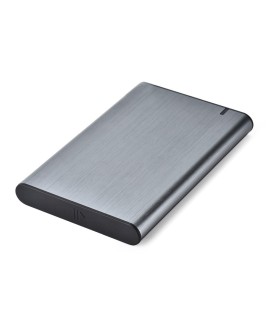 GEMBIRD OBUDOWA USB 3.1 NA DYSK HDD/SSD 2.5'' SATA SZCZOTKOWANE ALUMINIUM, SZARA