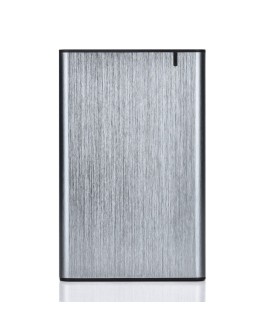 GEMBIRD OBUDOWA USB 3.1 NA DYSK HDD/SSD 2.5'' SATA SZCZOTKOWANE ALUMINIUM, SZARA