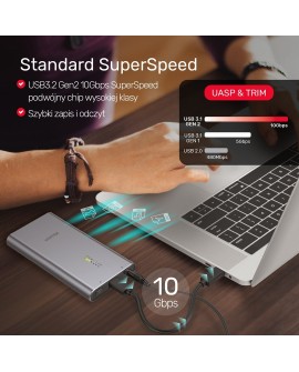 UNITEK OBUDOWA NA DYSK/KLONOWANIE 2XM.2, PCIE/NVME