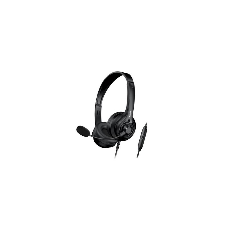 Genius HS-235U słuchawki z mikrofonem, przewodowa, czarna