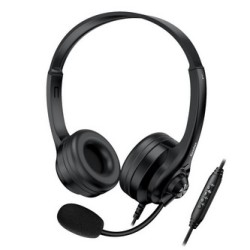 Genius HS-235U słuchawki z mikrofonem, przewodowa, czarna