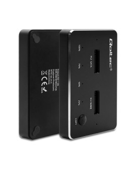 QOLTEC STACJA DOKUJĄCA DYSKÓW SSD M.2 | NVME | SATA | USB-C | DUAL 2 X 2TB