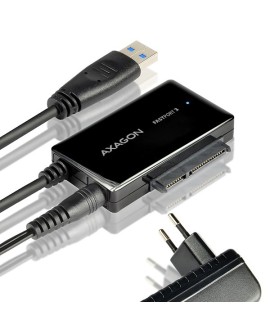 AXAGON ADSA-FP3 FASTPort3 Adapter, USB3.0, HDD/SSD/ODD, SATA 6G - zasilacz sieciowy