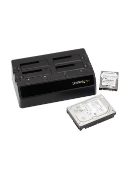 StarTech.com SDOCK4U33 stacja dokująca do dysków twardych USB 3.2 Gen 1 (3.1 Gen 1) Type-B Czarny