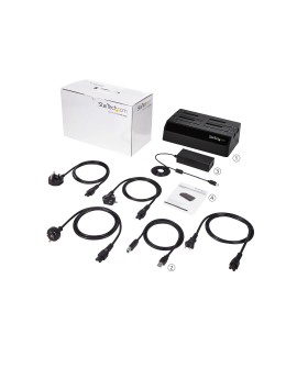 StarTech.com SDOCK4U33 stacja dokująca do dysków twardych USB 3.2 Gen 1 (3.1 Gen 1) Type-B Czarny