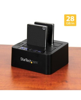 StarTech.com SDOCK2U313R duplikator Duplikator HDD 2 kopii Czarny