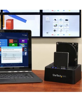 StarTech.com SDOCK2U313R duplikator Duplikator HDD 2 kopii Czarny
