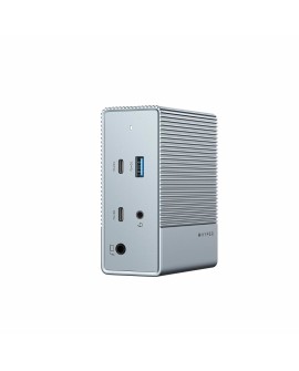 HYPER HDG212B stacja dokująca Dokujący USB 3.2 Gen 2 (3.1 Gen 2) Type-C Srebrny