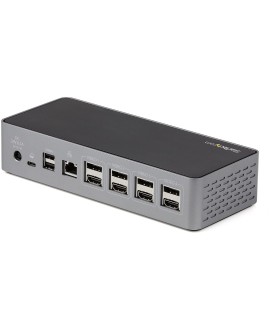 StarTech.com DK31C4DPPDUE stacja dokująca Przewodowa USB 3.2 Gen 2 (3.1 Gen 2) Type-C Czarny, Szary