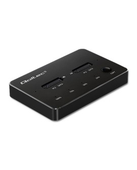 QOLTEC STACJA DOKUJĄCA DYSKÓW 2X SSD M.2 SATA | NGFF | USB TYP C
