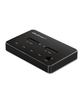 QOLTEC STACJA DOKUJĄCA DYSKÓW 2X SSD M.2 SATA | NGFF | USB TYP C