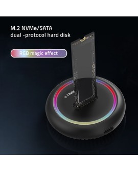 QOLTEC STACJA DOKUJĄCA DYSKÓW SSD M.2 | NVME | SATA | USB-C | 2TB