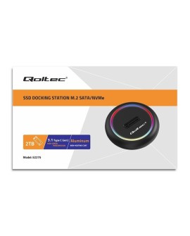 QOLTEC STACJA DOKUJĄCA DYSKÓW SSD M.2 | NVME | SATA | USB-C | 2TB