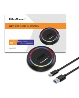 QOLTEC STACJA DOKUJĄCA DYSKÓW SSD M.2 | NVME | SATA | USB-C | 2TB