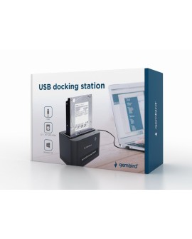 GEMBIRD STACJA DOKUJĄCA HDD SATA 2.5/3.5 USB 2.0 + ZASILACZ HD32-U2S-5