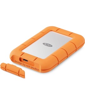 LaCie STMF1000400 Zewnętrzny dysk SSD 1 TB USB Type-C USB 3.2 Gen 2x2 Szary, Pomarańczowy