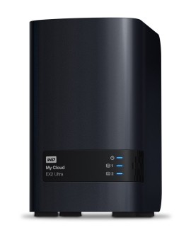 Western Digital My Cloud EX2 Ultra NAS Komputer stacjonarny Marvell Armada 385 1 GB DDR3 4 TB HDD My Cloud OS Czarny