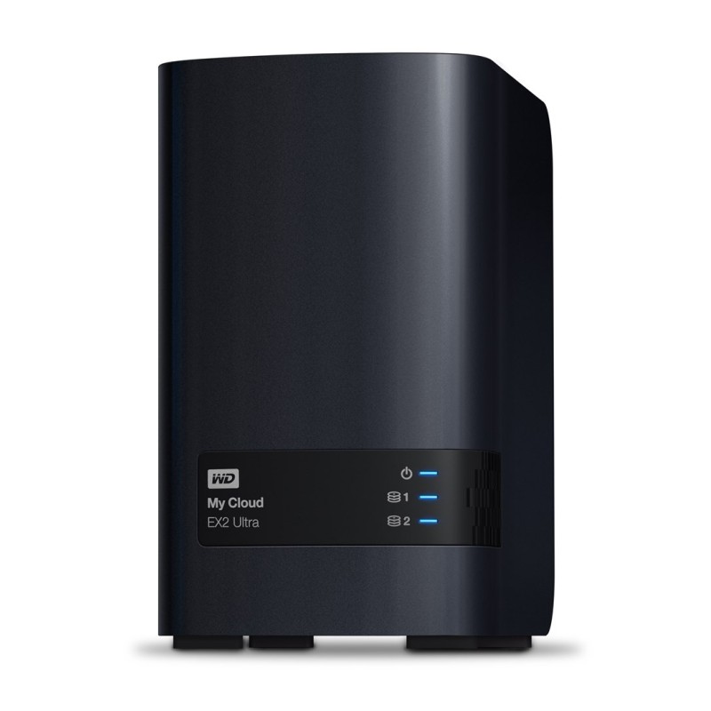 Western Digital My Cloud EX2 Ultra NAS Komputer stacjonarny Marvell Armada 385 1 GB DDR3 4 TB HDD My Cloud OS Czarny