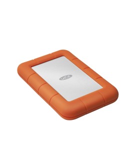 LaCie Rugged Mini zewnętrzny dysk twarde 1 TB 5400 RPM 2.5" Micro-USB B 3.2 Gen 1 (3.1 Gen 1) Pomarańczowy, Srebrny