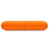 LaCie Rugged Mini zewnętrzny dysk twarde 1 TB 5400 RPM 2.5" Micro-USB B 3.2 Gen 1 (3.1 Gen 1) Pomarańczowy, Srebrny