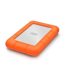 LaCie Rugged Mini zewnętrzny dysk twarde 1 TB 5400 RPM 2.5" Micro-USB B 3.2 Gen 1 (3.1 Gen 1) Pomarańczowy, Srebrny