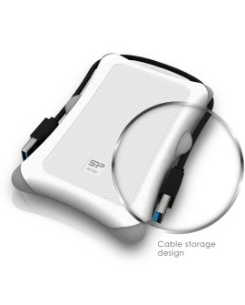 Dysk zewnętrzny HDD Silicon Power Armor A30 (1TB 2.5" USB 3.2 5400 obr/min White SP010TBPHDA30S3W)